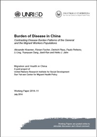 Burden of Disease in China: Contrasting Disease Burden Patterns of the General and the Migrant Workers Populations